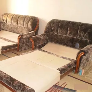 два дивана,  раскладываются,  цвет-коричневый