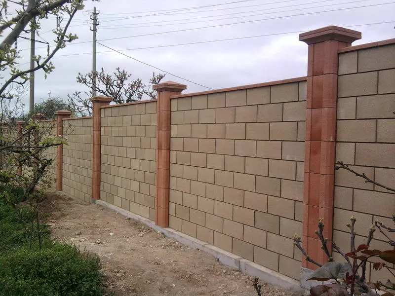 Построим забор из кирпича или блока 3